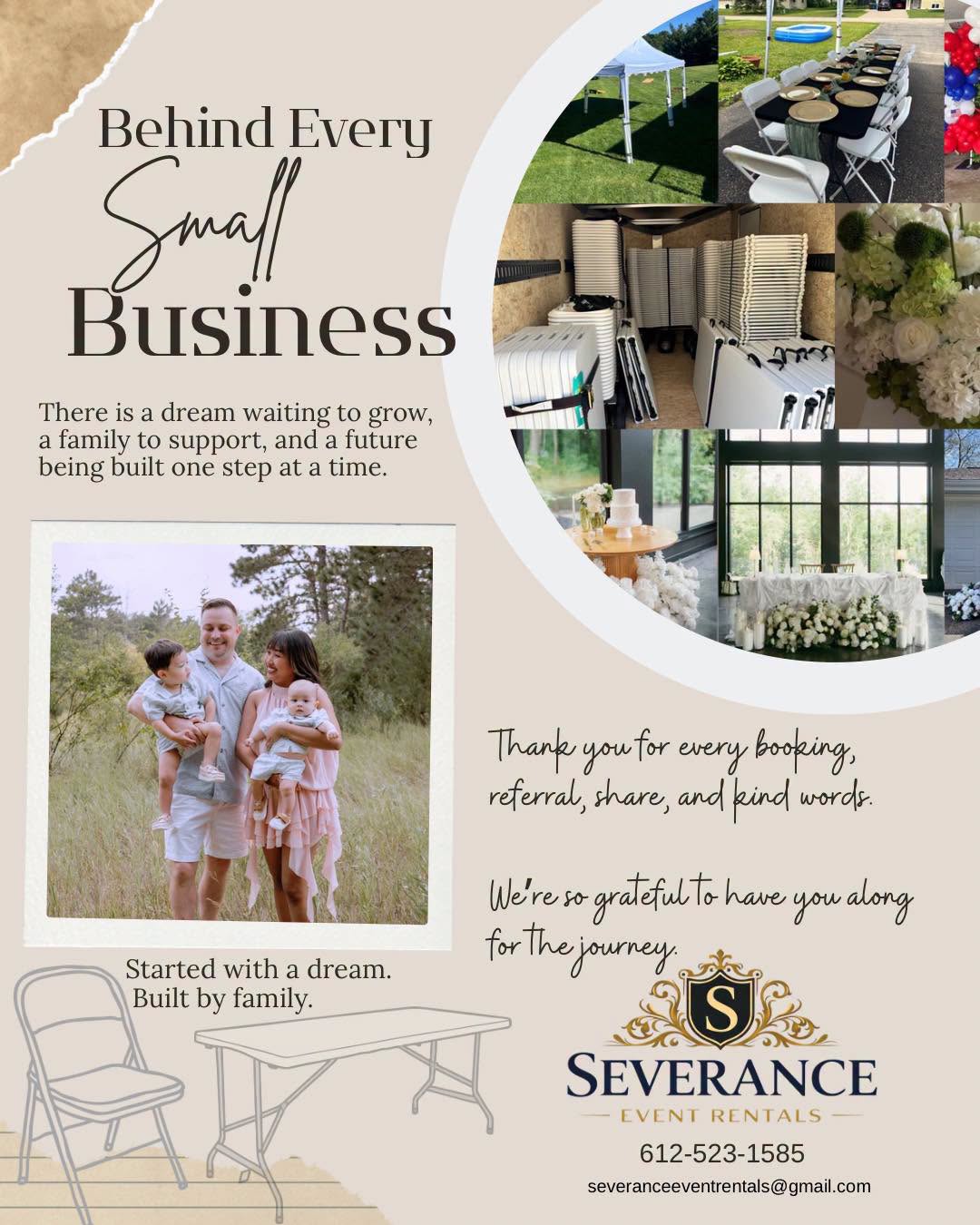 The family and story behind Severance Event Rentals