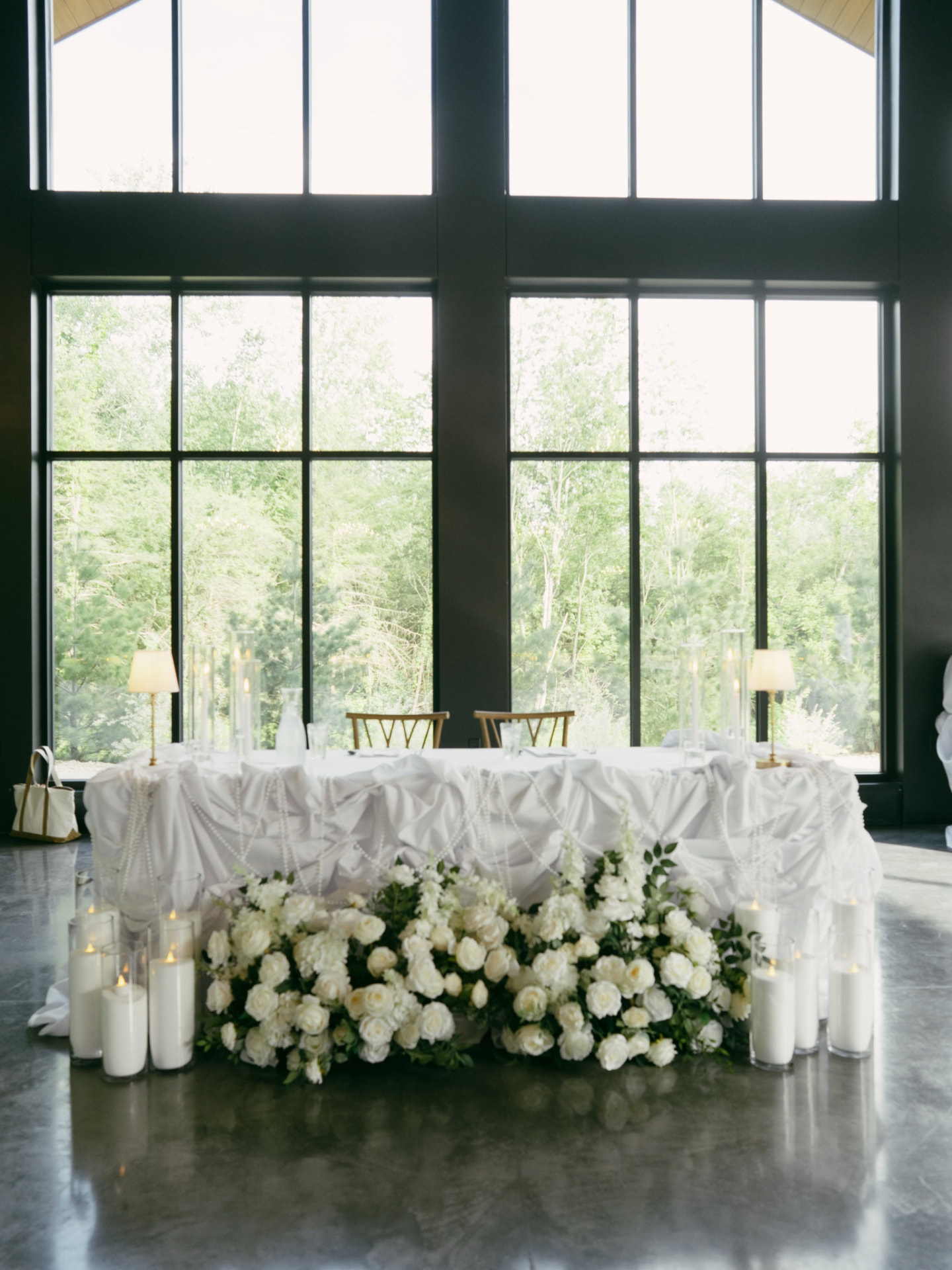 Styled wedding reception